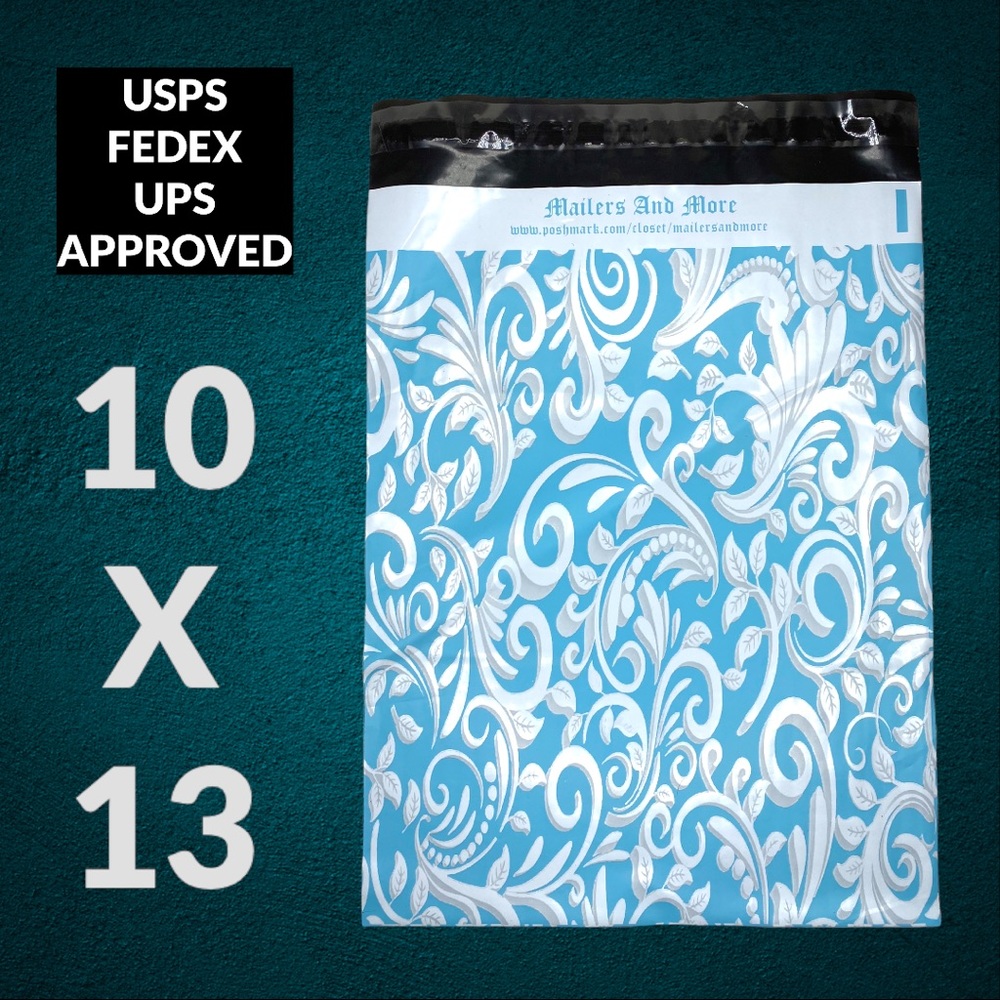 50 10X13 Poly Mailers White Swirl PRICE IS FIRM - Picture 8 of 8